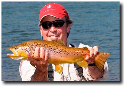 Alberto Cordero with a nice brown trout!