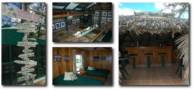 The bonefishing lodge at Flamingo Cay